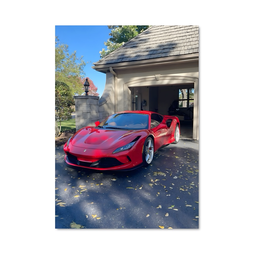 Poster Ferrari en Garage